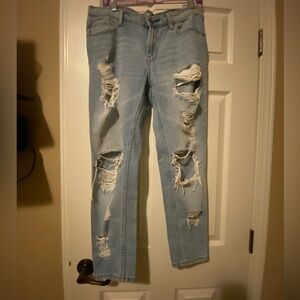 BDG Blue Jeans Slim Boyfriend Cut side 27W